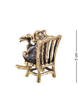 Народные промыслы AM-3688 Фигурка «Лягушка Кавалер в ожидании» (латунь)