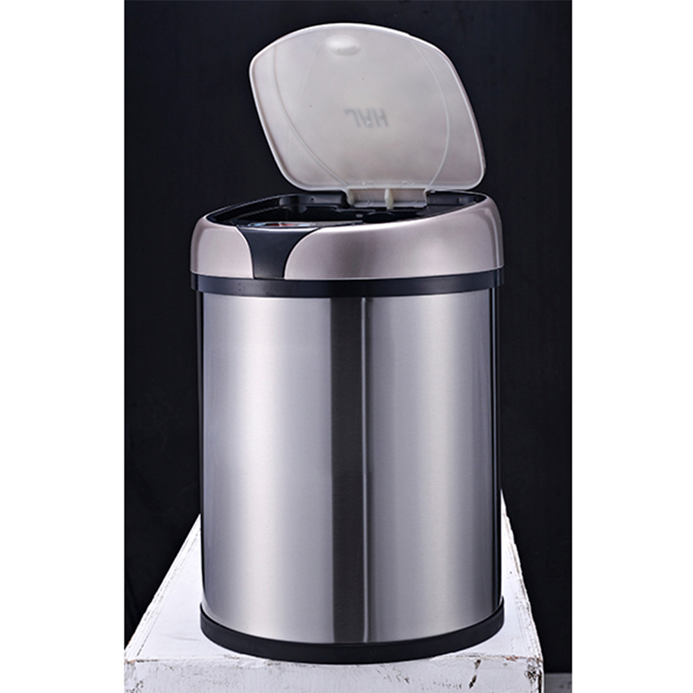 Ведро для мусора сенсорное, круглое, нерж, внутр ведро, Foodatlas JAH-9111, 8 л