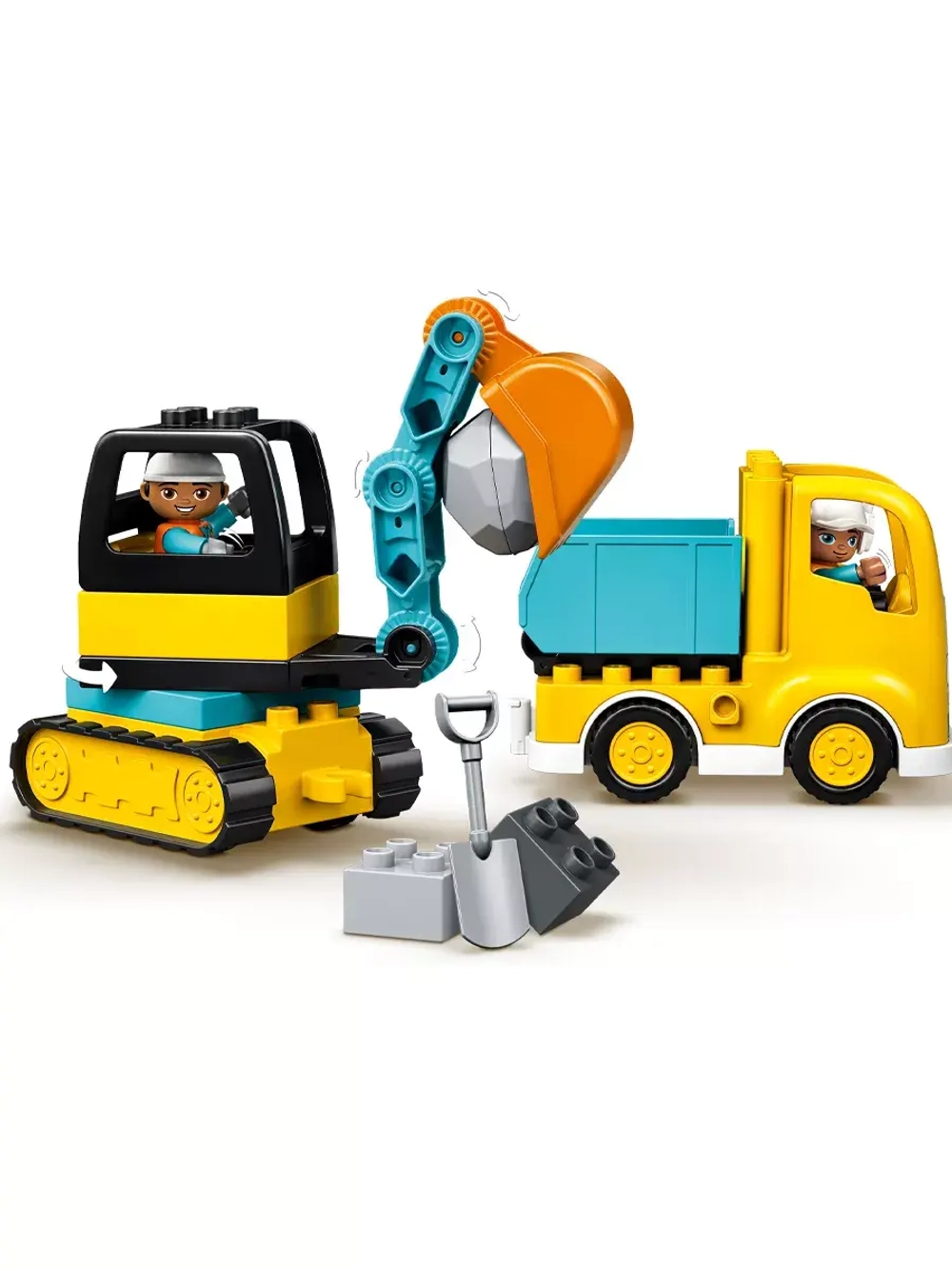Лего 10931 Грузовик и гусеничный экскаватор Lego Duplo