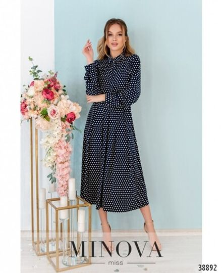 Платье 3141-темно-синий Minova Фото 2