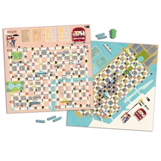 Настольная игра Счастливый билет. Нью-Йорк и Лондон