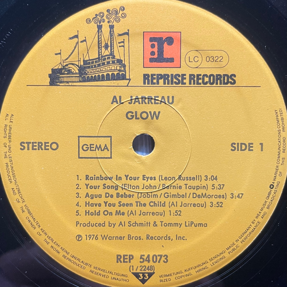 Al Jarreau - Glow (Германия 1986г.)