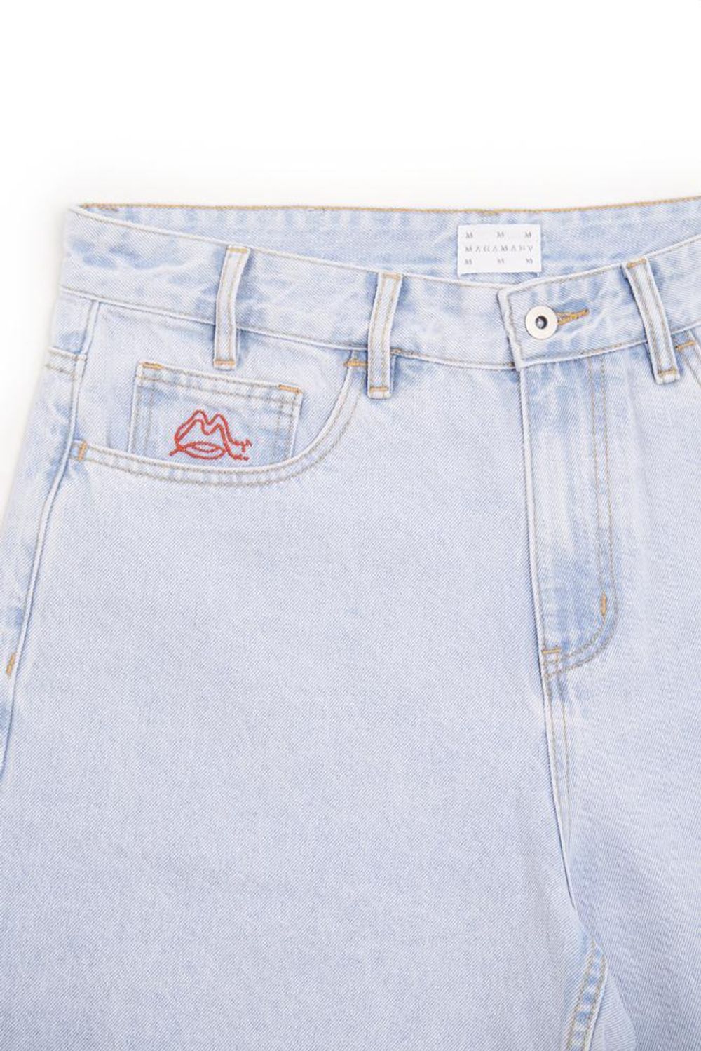 Шорты Magamaev Bigger M blue bleached голубые