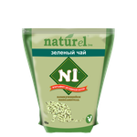 №1 NATUREL Наполнитель для кошачьего туалета "Зеленый чай", 4,5 л