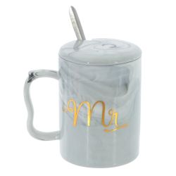 GAEM Набор из 2-х кружек с крышкой и ложкой, 400 мл, L11,5 W8,5 H10,5 см