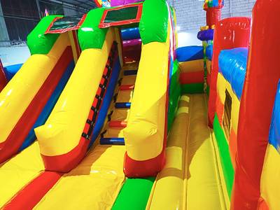 Надувной батут "Цирк приехал" с горкой