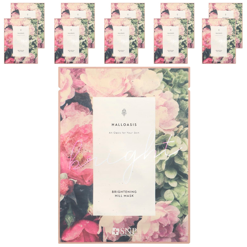 SNP, Halloasis, тканевая маска для лица с эффектом сияния, 10 шт., По 25 мл (0,84 жидк. унц.)