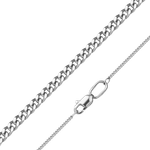 Цепь из белого золота с алмазной гранью (плетение «Панцирное»)