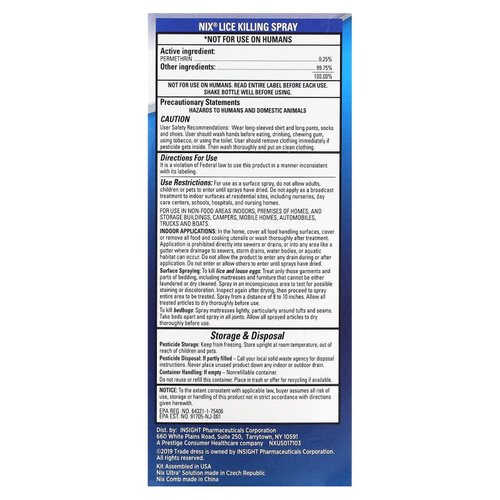 Nix, Ultra, набор для удаления вшей, 1 набор