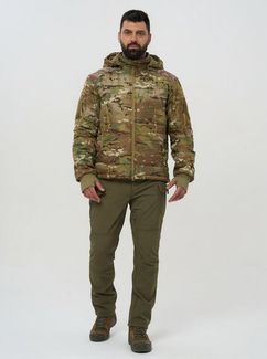 Тактическая военная демисезонная куртка Джунгли 2 с капюшоном Мультикам