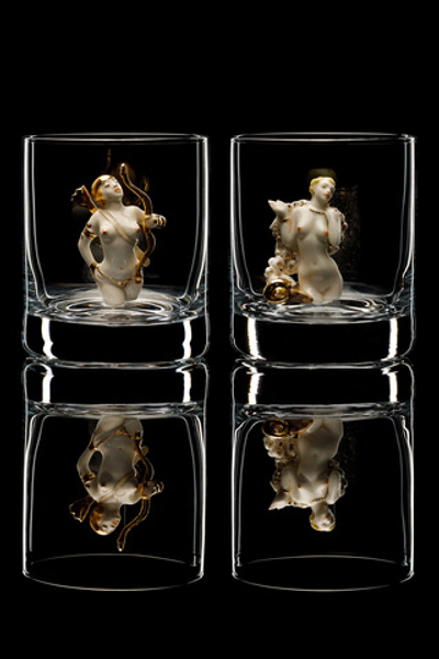 Подарочный набор из двух бокалов для виски. "Ваши Знаки Зодиака".