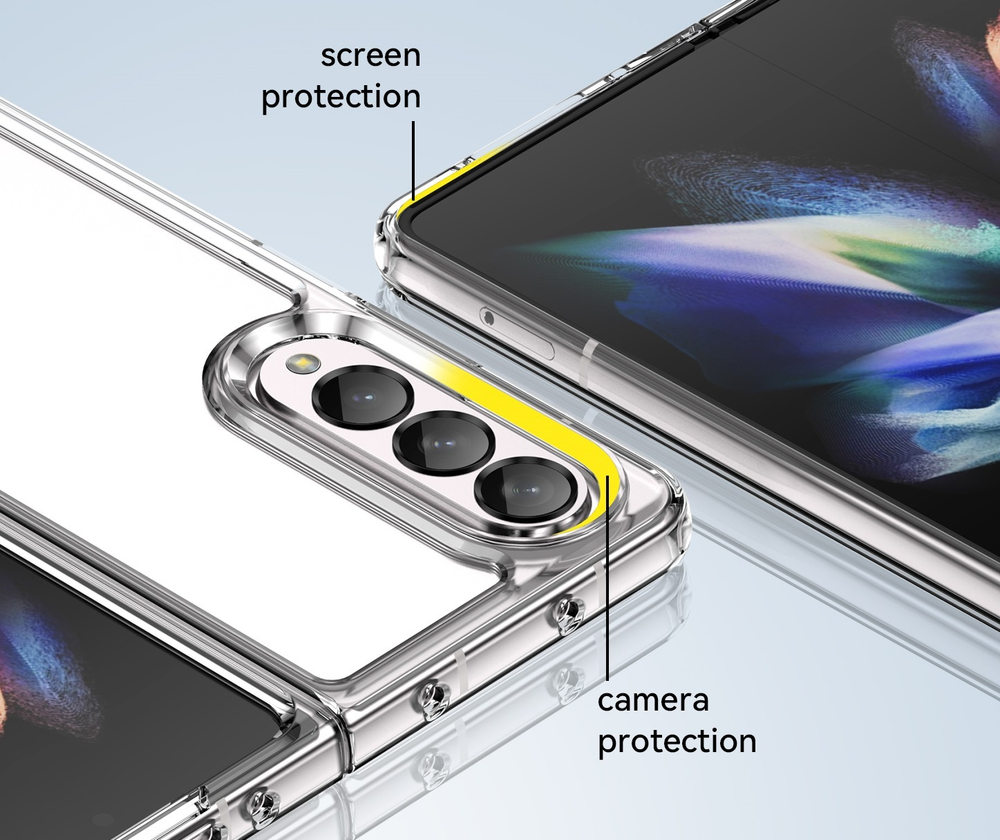 Усиленный защитный чехол для смартфона Samsung Galaxy Z Fold 4, мягкий отклик кнопок