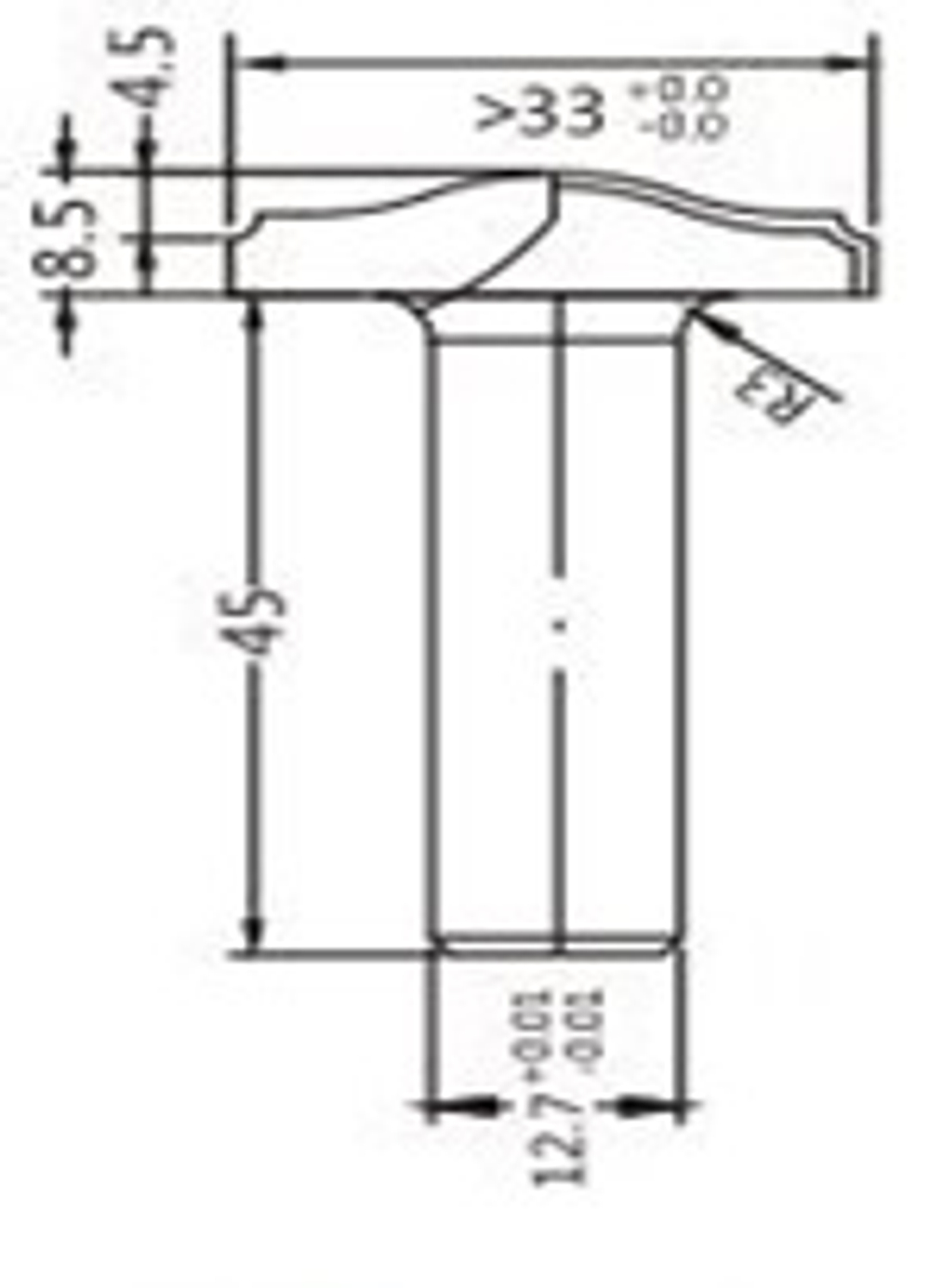 Фреза алмазная филёночная D.33x8,5x53,5 S.12 Z=2