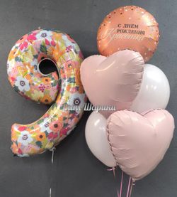 Цифры 86 см "Цветочный вальс"