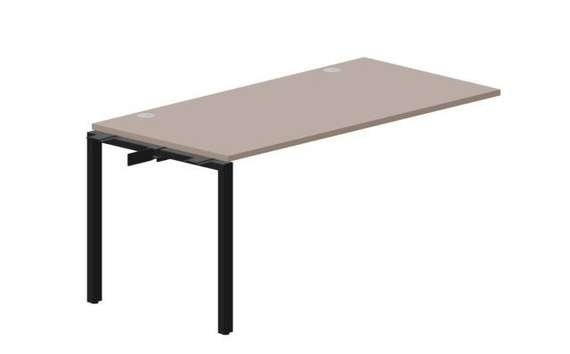 стол Strike 1580х780х750мм (2 громмета) - приставной элемент