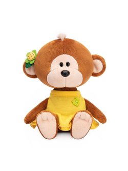 Мягкая игрушка Обезьянка Отиша в желтом платье 15см