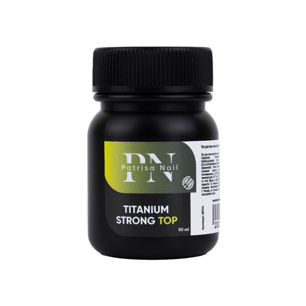 Patrisa Nail, Топ-гель без липкого слоя Titanium Strong Тоp 50 мл