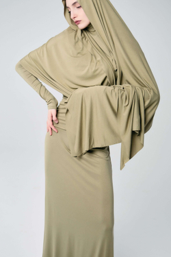 Юбка база прямая хаки