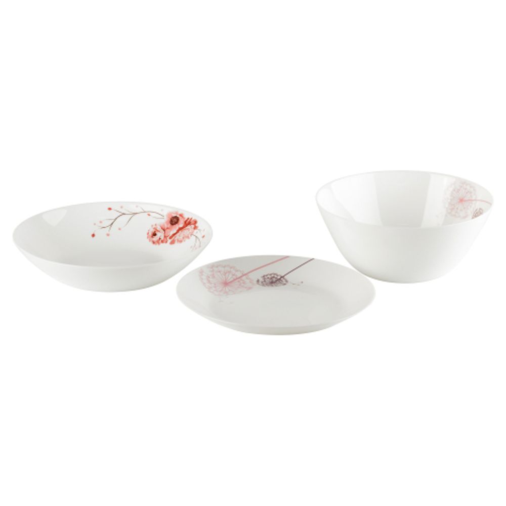 Тарелка White Fox WF-STS20 Summertime суповая опаловая с деколью 20 см. 660 мл.