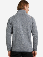 Толстовка флисовая CMP Men's mélange knit-tech heavy fleece, артикул 3H60747N, цвет BLUE INK-STORM-ARANCIO (05MM)