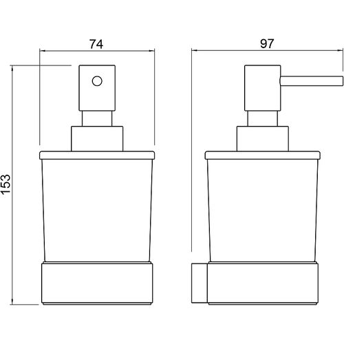 Дозатор для жидкого мыла Timo Selene 14039/03 Черный матовый