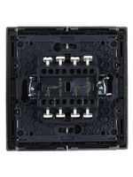 FORTE&PIANO Выключатель 2-клавишный проходной 10А FP507 сталь IEK