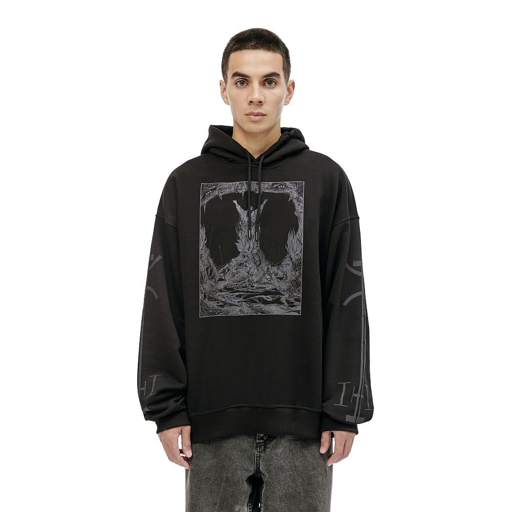 Худи Волчок Burning Death черный