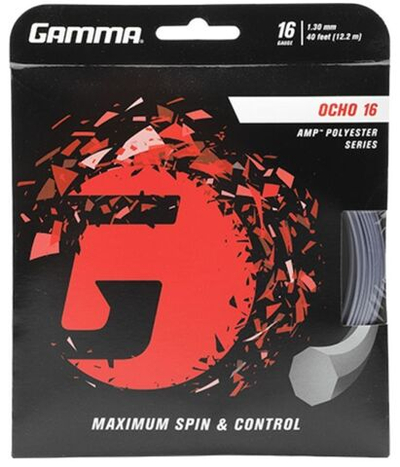 Струны теннисные Gamma Ocho (12,2 m) - silver