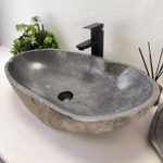 Раковина из речного камня RS-63610 (70*38*15) 0124