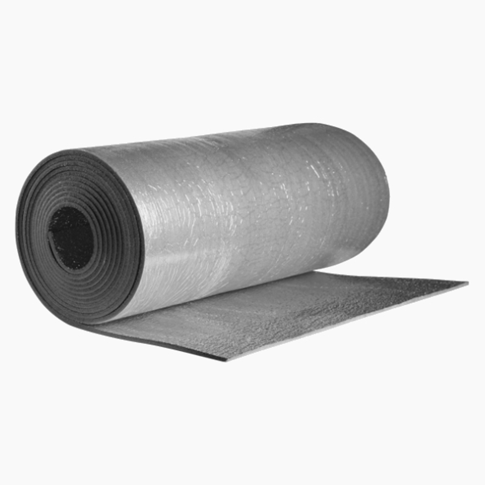 Рулон из вспененного полиэтилена K-FLEX PE AD с покрытием METAL Тмакс=85°C серый самоклеящийся