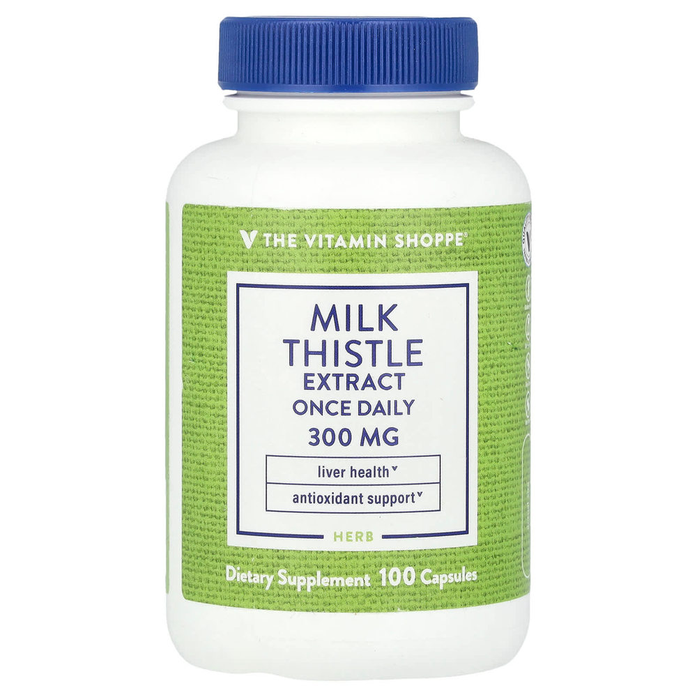 The Vitamin Shoppe, Экстракт расторопши, 300 мг, 100 капсул
