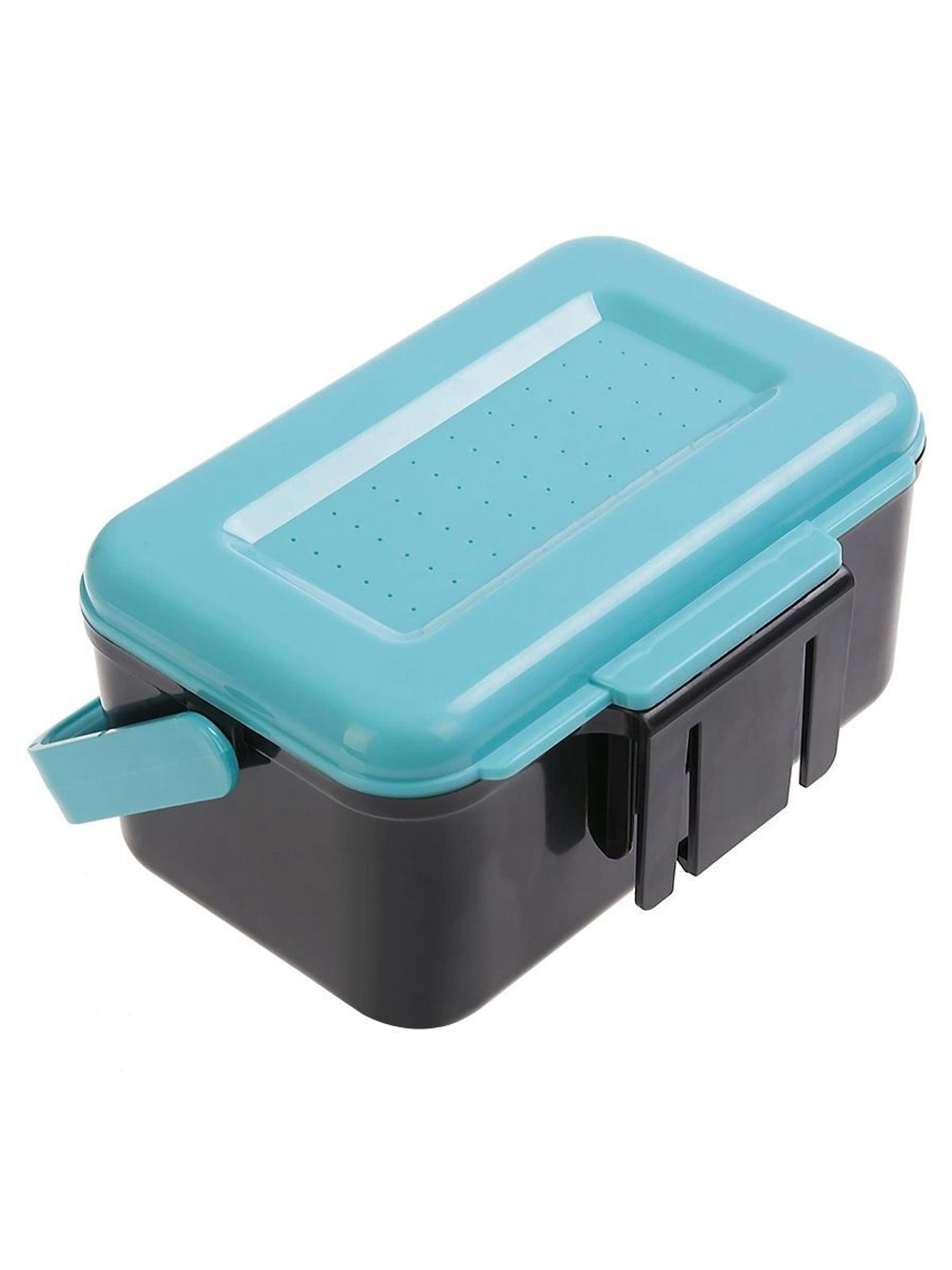 Коробка для наживки Premier поясная 14х11х7 см, черная/бюрюзовая
