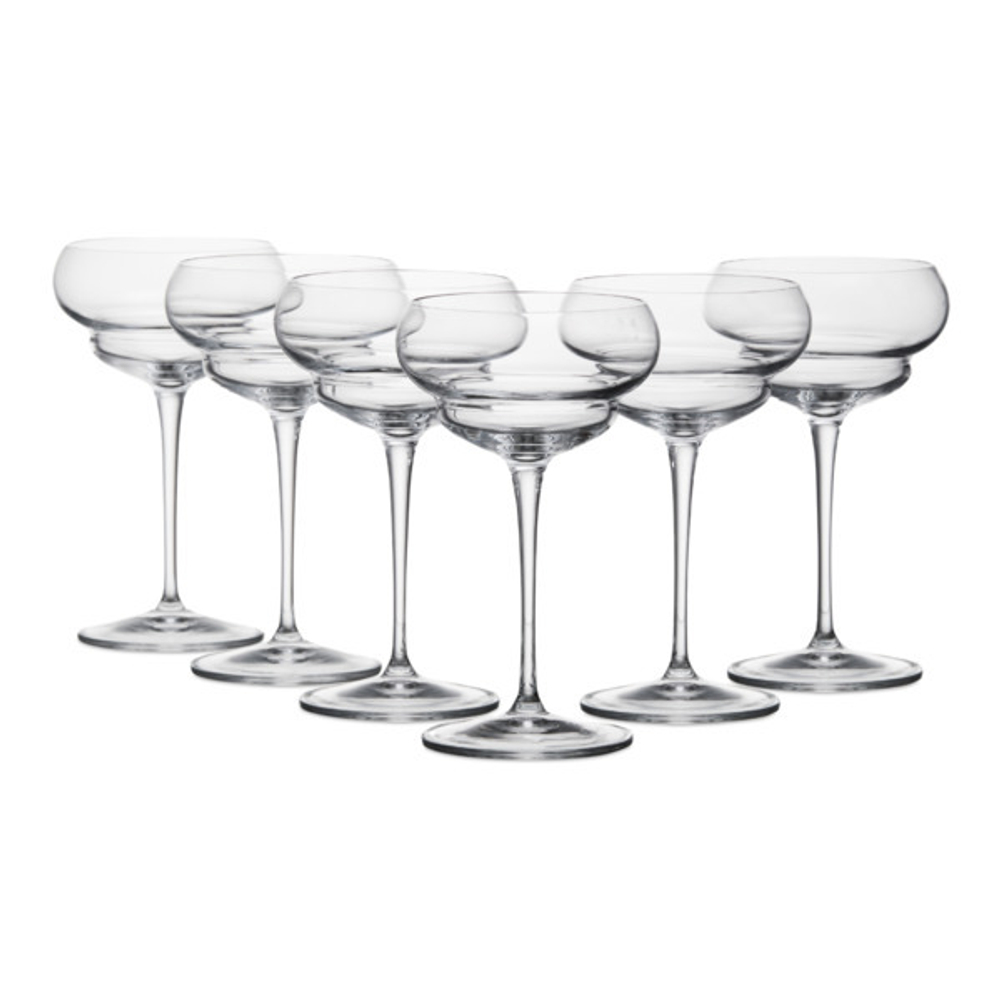 Набор бокалов для коктейля Ник и Нора Luigi Bormioli Бэкдор 20-ые 170 мл, 6 шт, стекло
