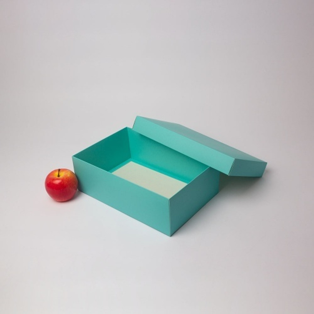 Коробка крышка-дно 30x10x20, тиффани, картон