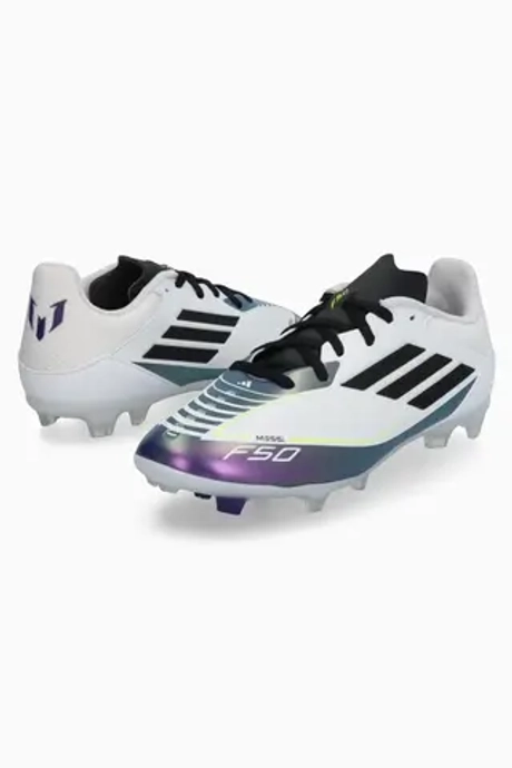 Бутсы adidas F50 League Messi FG/MG Junior - белый