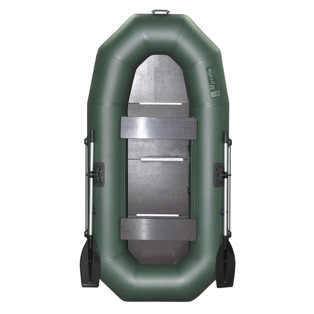 Лодка пвх муссон h-270 с (9 мм) (цвет: зелёный)