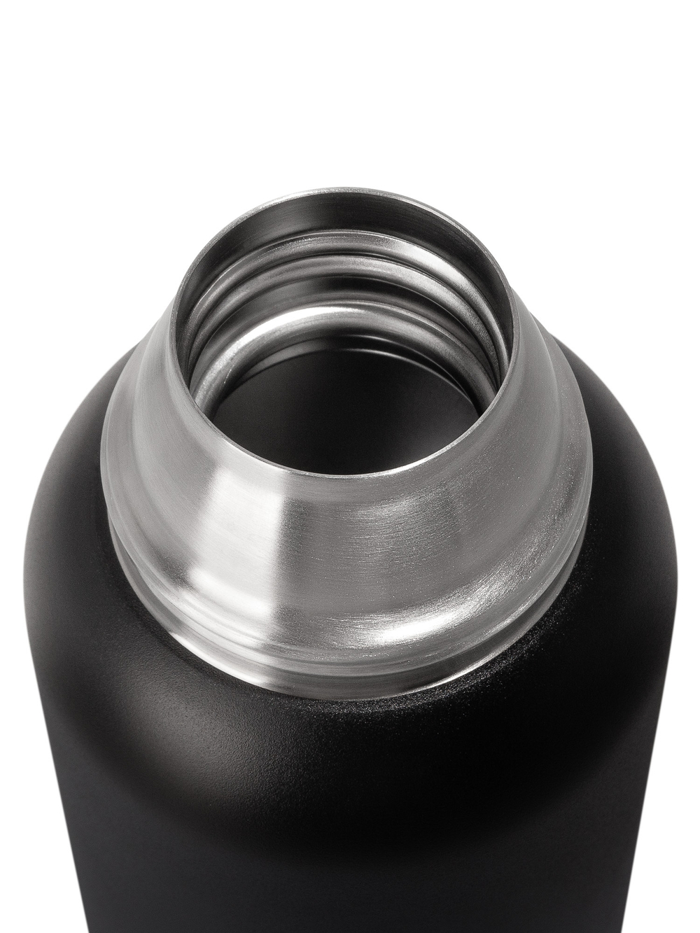 Термос Relaxika 103 (1,2 литра), черный (стикерпак "Зимний спорт")