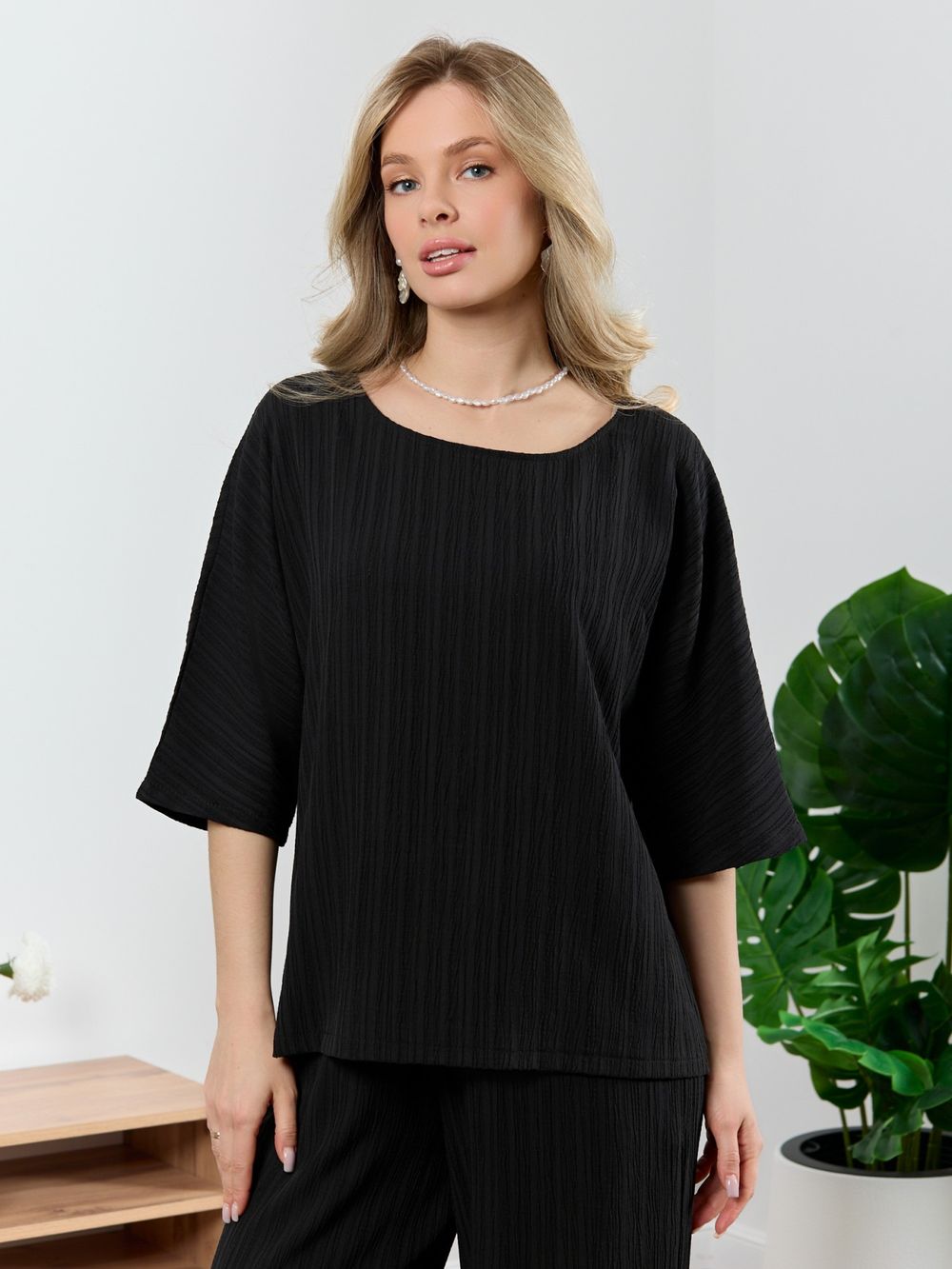 Блузка Сиеста-6 Виотекс ЧЁРНЫЙ