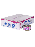 Влажный корм Monge Cat Natural для кошек, из тунца с курицей и говядиной, консервы 80 г