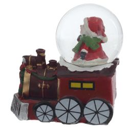 GAEM Фигурка декор в стекл шаре"Дед Мороз/Снеговик" (подсвет, LR44x2), D 5 см, L7,5 W5 H8 см, 3в.