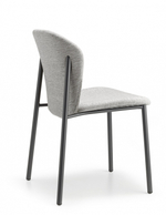 Стул с обивкой Scab Design Finn, антрацит, светло-серый