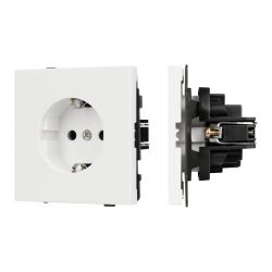 Механизм электрической розетки SCT-TENDO-MEU1-SFPL-WH (230V, 16A) (Arlight, Матовый белый) 054641