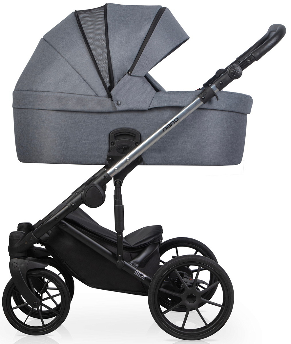 Детская коляска Riko Nano Thermo 2 в 1 12 Graphite (графит)