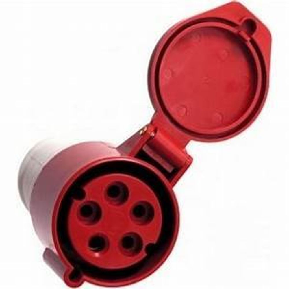 Розетка силовая CEE (разъем) переносная 16А 380В IP44  ps-214-16-380 EKF