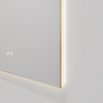 Зеркало LED VLM-4F100BG-2 1000х800 c сенсорным выключателем, антизапотевание, брашированное золото