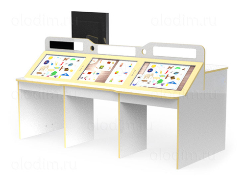 Логопедический стол Olodim LOGO-3 (3 ребенка + педагог)