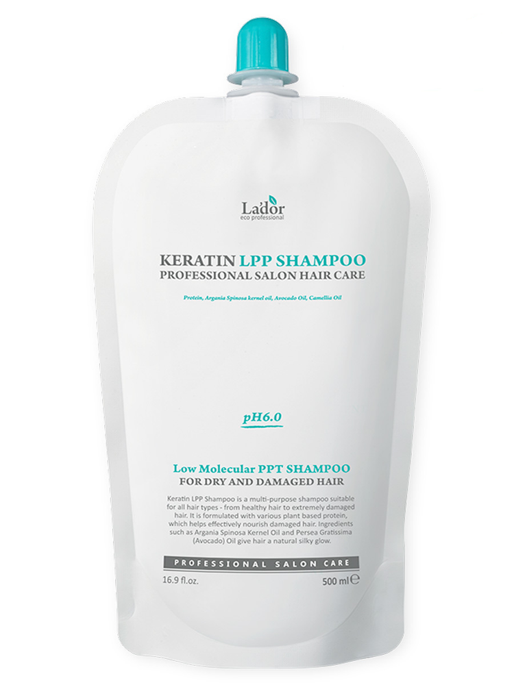 Lador Keratin LPP Shampoo бессульфатный протеиновый шампунь