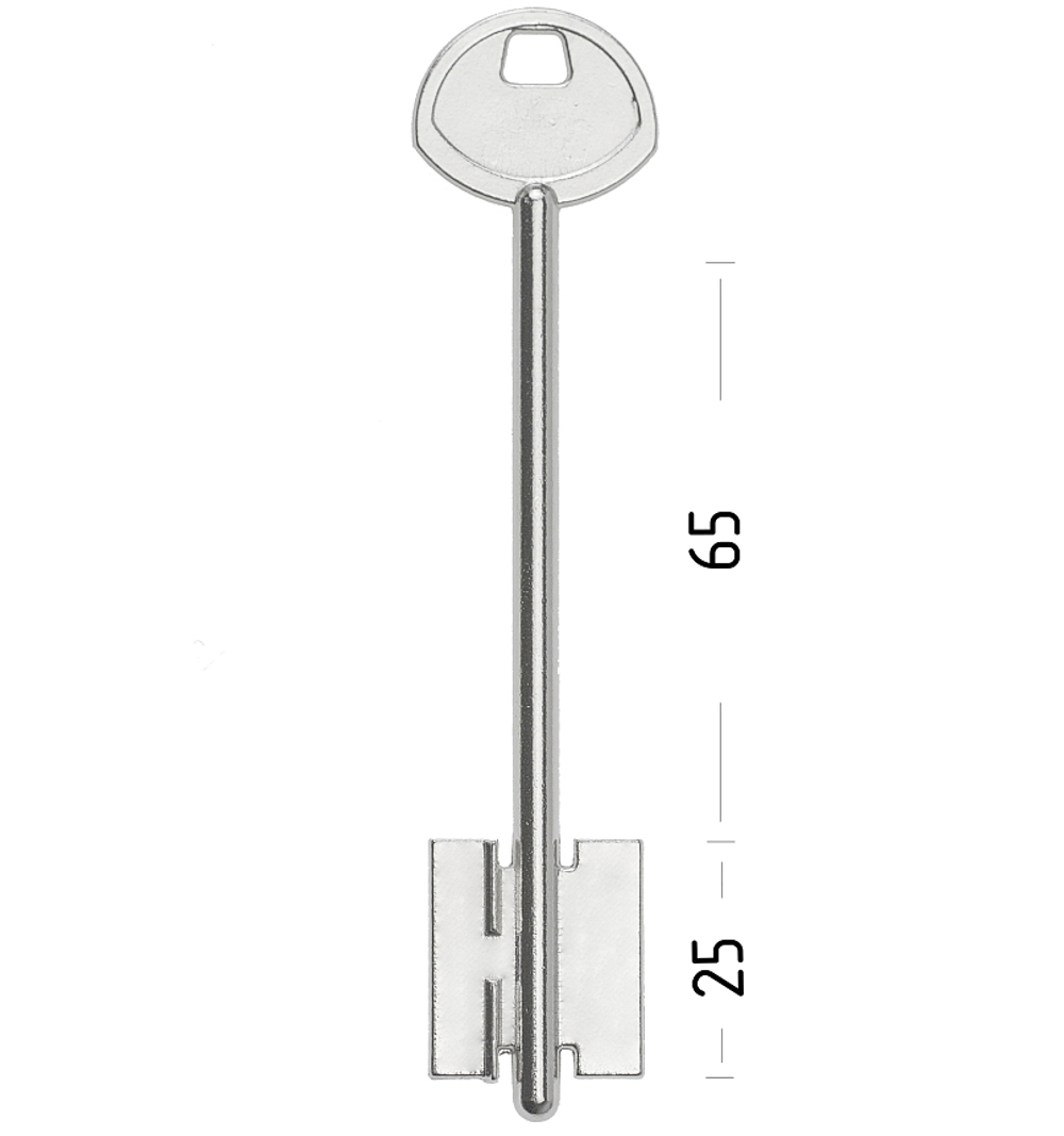 Заготовка сувальдного ключа 10662 GRD8D