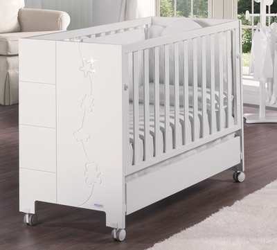 Кроватка Micuna Juliette Luxe Relax со Swarovski 120х60