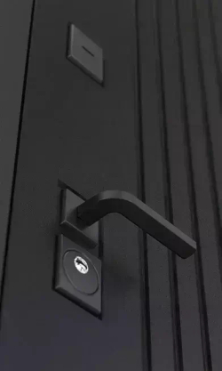 Входная металлическая дверь Бункер HIT Хит B-06 черный кварц / ФЛ- 649 Грей софт
